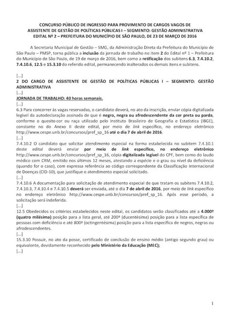 CONCURSO PÚBLICO DE INGRESSO PARA PROVIMENTO .